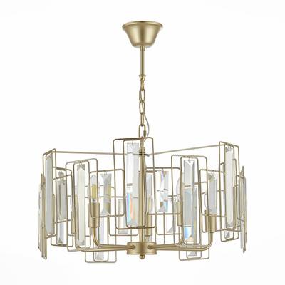 SLE103403-05 Люстра подвесная Шампань/Прозрачный E14 5*40W