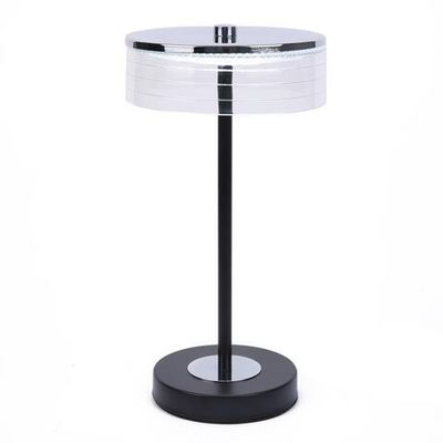 8203/1TL LEDIO LN26 531 серебро/черный/прозрачный, металл/акрил Настольная лампа LED 7W 4000К 220V SATIANA