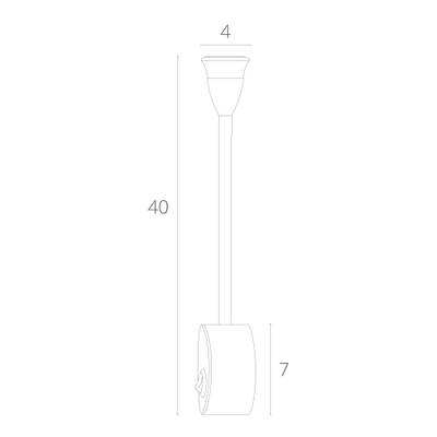 Бра Arte Lamp TWIST A7603AP-1BK, LED