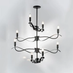 733287 Люстра RAGNO 8х40W E14 ЧЕРНЫЙ МАТОВЫЙ Lightstar