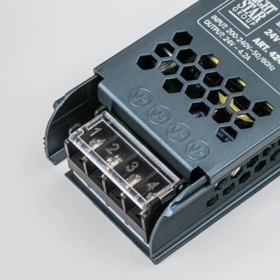 100CORDA5 Тросовая система CORDA 5м и блок питания на 100W (max мощность ленты 18W/метр) (418005+418990+424100)