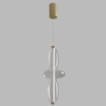 Светильник подвесной Crystal Lux QUASAR SP14W LED TRANSPARENT 3791/214