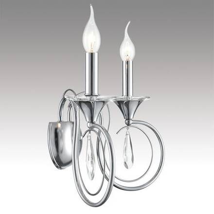 8032/2W CLASSI LN26 металл/хрусталь, хром/прозрачный Бра E14 2*40W 220V LAOKA