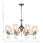 Подвесная люстра Imber 2639-8P. ТМ F-Promo