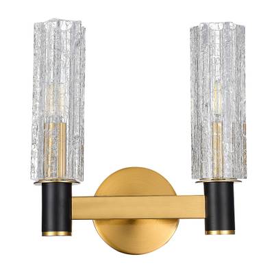 SL1238.301.02 Бра ST-Luce Латунь/Кракелированное стекло E14 2*40W