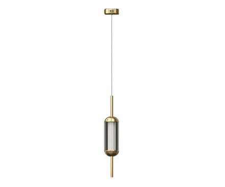 07525-1A,36 Подвес Акари латунь d10 h200 Led 10W (3000K)
