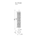 Бра Rudeza Chrome FL1179-2W, LED