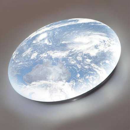 3085/DL PALE SN 70 Светильник пластик/белый/синий LED 48Вт 4000К D380 IP43 SPACE