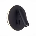 SL1586.413.01 Светильник настенный Черный LED 1*8W 3000K 624Lm Ra>80 24° IP20 L-xW155xH155 170-240V