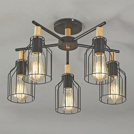 Потолочный светильник Escada 469/5PL E27*60W Black