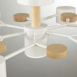 8195/7C COMFI LN25 262 белый, металл/дерево/пластик Потолочный светильник LED GX53 7*9W 220V RONDO