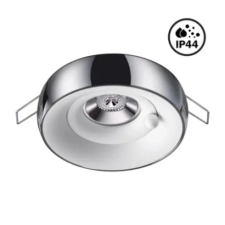 370799 SPOT NT21 597 белый/хром Светильник встраиваемый влагозащищенный IP44 GU10 50W 220V WATER