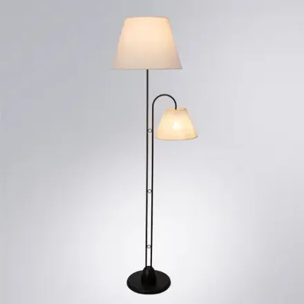 Торшер Arte Lamp ALEA A5068PN-2BK, 2хE27