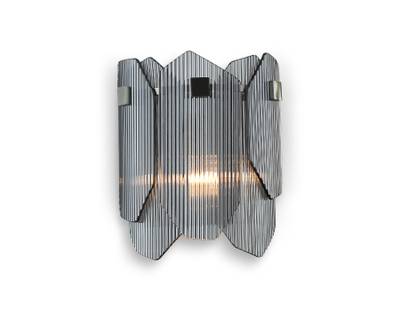 Светильник настенный LH31207/2 SN/SM сатин никель/дымчатый E14*2 max 40W 220*150*270