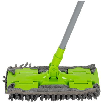 Швабра для пола с насадкой из микрофибры CLAMP на защелках