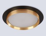 Светильник встраиваемый TU5020 BK/GD черный/золото IP20 GX70 D150*45