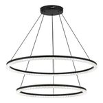 SL1018.403.02 Светильник подвесной ST-Luce черный/прозрачный LED 2*96W 4000K