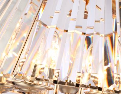 Подвесная люстра с хрусталем TR5039/6 GD/CL золото/прозрачный E14/6 max 40W D496*256