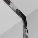 Коннектор угловой внутренний Exility встраиваемый под ГКЛ 12,5 мм, черный, TRA034ICL-42.12B. TM Maytoni