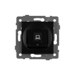 Механизм компьютерной розетки SCT-MPC1-PL-BK-V (RJ-45, CAT6) (Arlight, -)