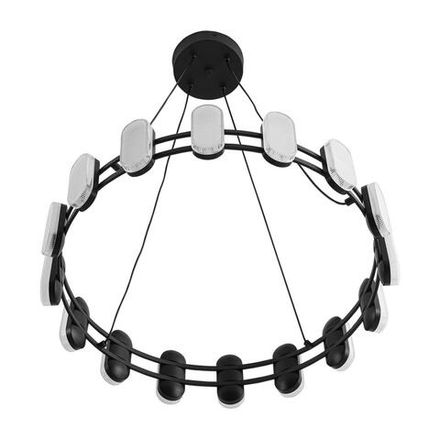 8342/35L LEDIO LN черный/белый металл/акрил Люстра подвесная LED 35W 4000K 220V OVELA