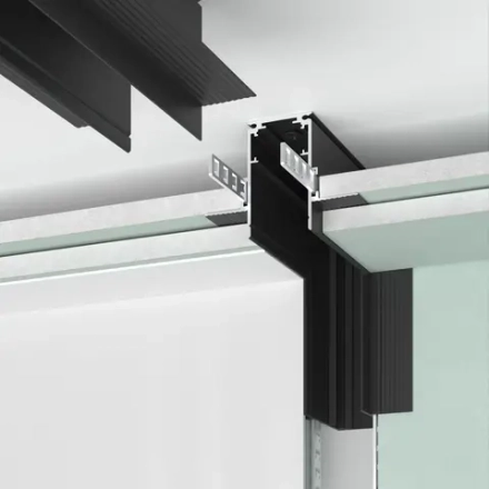 Slim Magnetic Коннектор угловой внутренний для встраиваемого шинопровода под ГКЛ 9,5мм черный 85213/00