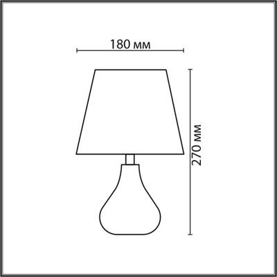 8185/1T COUNTY LN25 000 бордовый, керамика/текстиль Настольная лампа E14 1*40W 220V NAINA