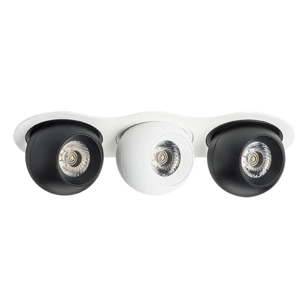 i636726272 Светильник INTERO LED 9W*3 850LM*3 24G БЕЛЫЙ/ЧЕРНЫЙ 3000K (217636+217072+217062+217072)