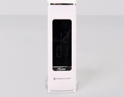 Светодиодная настольная лампа с дисплеем DE508 WH белый LED 3000-6400K 6W+LCD 2W