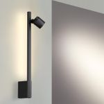 359313 OVER NT24 290 черный Светильник настенный диммируемый (выключатель) IP20 LED 7W+7W 4000K 220-240V FERMO