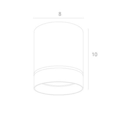 Точечный накладной светильник Arte Lamp ELLE A1909PL-1BK, LED