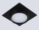 Светильник встраиваемый TN6739 BK черный IP44 GX53 110*110*57