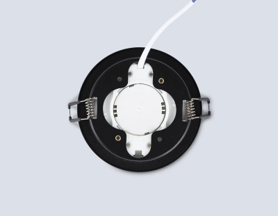 Светильник встраиваемый TN6708 BK черный IP44 GX53 max 15W D105*45