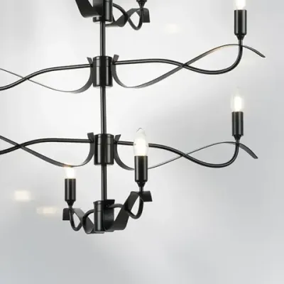 733287 Люстра RAGNO 8х40W E14 ЧЕРНЫЙ МАТОВЫЙ Lightstar