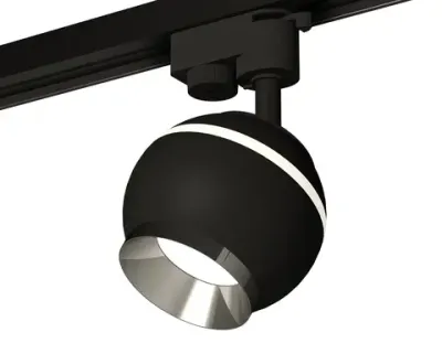 Комплект трекового светильника XT1102003 SBK/PSL черный песок/серебро полированное GU5.3 LED 3W 4200K (A2521, C1102, N7032)