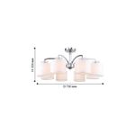 Потолочная люстра Modum 2199-8U, 8*E14*40W. ТМ F-Promo