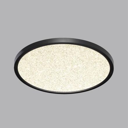7662/32L MITRA LED SN 56 Светильник пластик/белый/черный LED 32Вт 3000/4000K D400 IP40 OMEGA BLACK