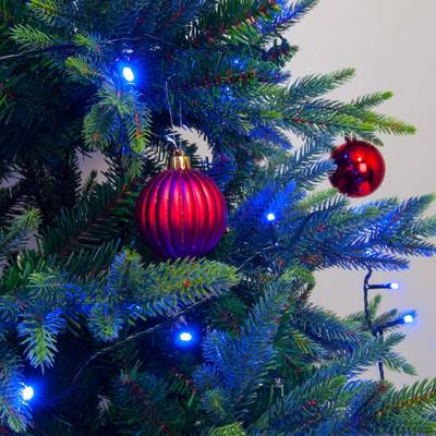 Новогодняя гирлянда нить голубой 5м IP20 400-001 голубой