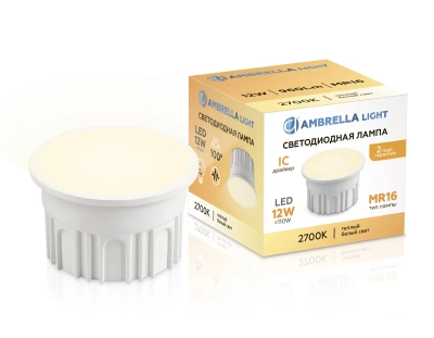 Лампа светодиодная 212101 Лампа LED MR16-DD 12W IC 2700K 220-240V 100°