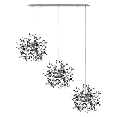 L3PL721134 Подвес тройной линейный EXTRA 3x3x5W(led) G9  (721134 - 3 + 572124 -1) ХРОМ Lightstar