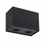 ST109.407.02 Светильник потолочный Мат. черный GU10 2*50W  L181xW100xH123 220V Без ламп