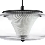 612117 Люстра PALERMO 8W LED 350LM G ЧЕРНЫЙ/ПРОЗРАЧНЫЙ 3000K Lightstar