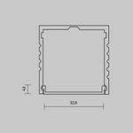 Рассеиватель для профиля 35×35 (Белый, 10 м), ALM-3535A-O-DF-10M 642031. TM Maytoni
