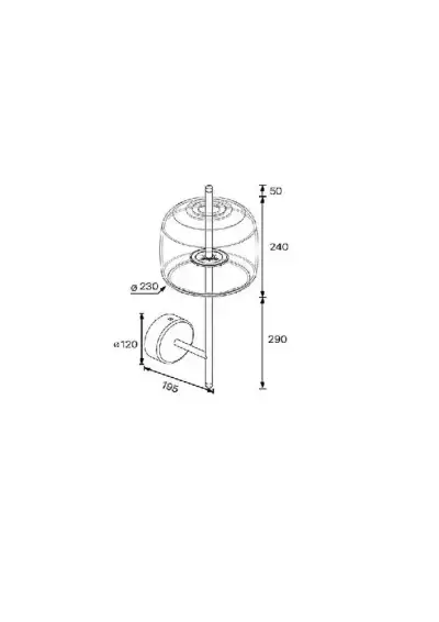 Бра Arte Lamp PADOVA A2404AP-1AM, 1хLED