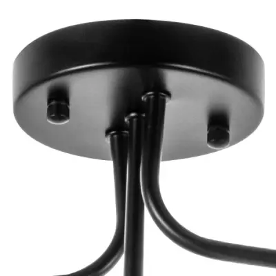 815557 Люстра CROCO 5х5W (led) G9 ЧЕРНЫЙ МАТОВЫЙ/БЕЛЫЙ Lightstar