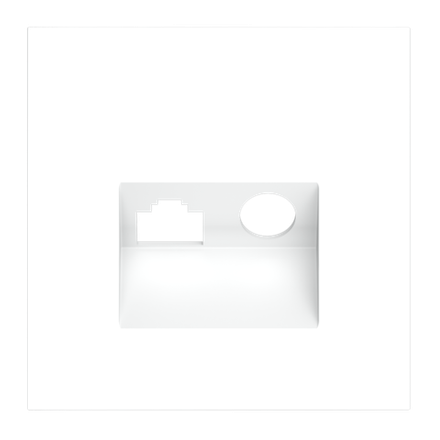 VLS002702 Накладка для розетки TV+RJ45 кат. 6, S70 (белый матовый). (ТМ Maytoni)