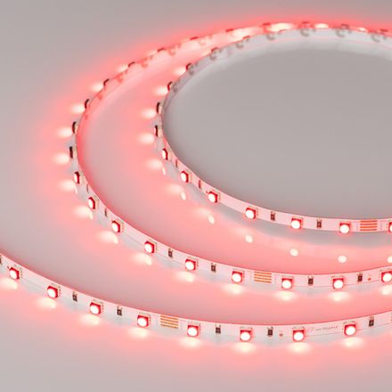 Лента MINI-F60-5mm 24V RGB (6 W/m, IP20, 3535, 5m) (Arlight, узкая)