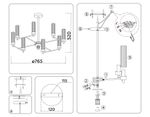 Светильник подвесной LH55152/8 CH/CL хром/прозрачный E14/8 max 40W D765*520