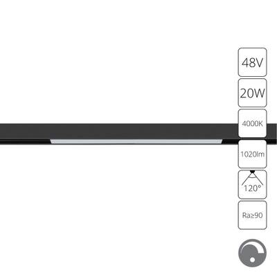 Магнитный трековый светильник Arte Lamp LINEA 0.1-10V A4683PL-1BK, 1хLED