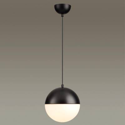 4958/1A PENDANT ODL22 471 черный/металл/белый/стекло Подвес E27 1*40W PINGA